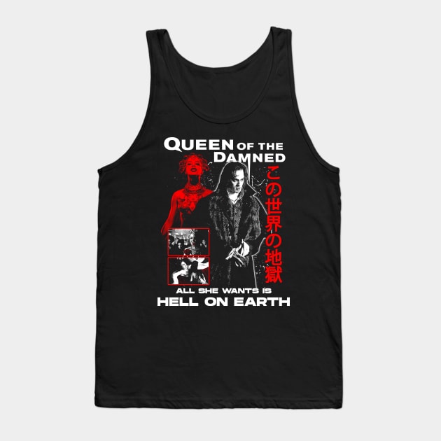 Queen Of The Damned Tank Top by WithinSanityClothing